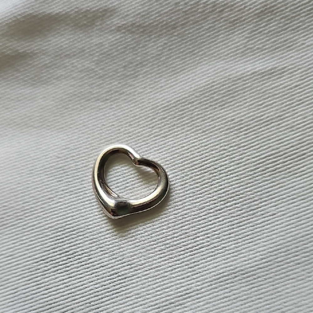 Tiffany Silver Heart Charm Pendant